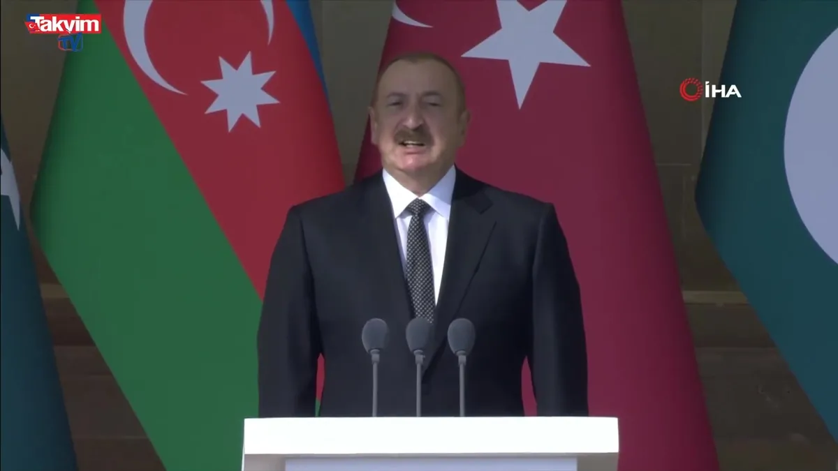Aliyev’den zafer yıldönümünde Ermenistan’a mesaj: Ne oldu Bakü’de çay içecektiniz?