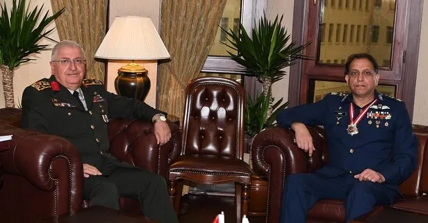 Genelkurmay Başkanı Yaşar Güler, Karargahta Pakistan Hava Kuvvetleri Komutanı ile görüştü