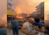 Hatay'daki yangın felaketinden çocuklarını kurtaran baba alevlerden kaçış anını A Haber'e anlattı