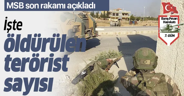 Son dakika: MSB açıkladı: İşte Barış Pınarı Harekatı’nda etkisiz hale getirilen PKK/YPG’li terörist sayısı