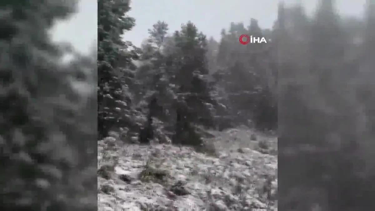 Bolu’nun yüksek kesimleri beyaza büründü
