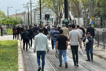 Tramvay hattında arıza!