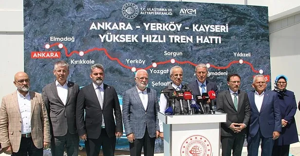 7 saatten 1 saat 45 dakikaya düşecek! Ankara-Yerköy-Kayseri Hızlı Tren Hattı için tarih verildi