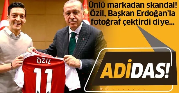 Adidas’tan skandal! Başkan Erdoğan’la fotoğraf çektiren Mesut Özil ile anlaşmasını iptal etti