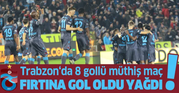 Fırtına gol oldu yağdı! Trabzonspor 6-2 Kayserispor MAÇ SONUCU