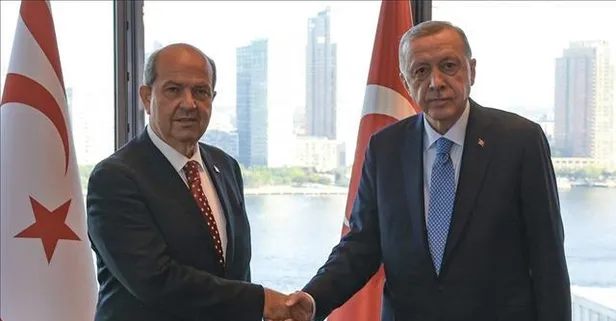 Son dakika: Başkan Erdoğan, KKTC Cumhurbaşkanı Ersin Tatar ile görüştü! Mücadeleye 'hep birlikte devam' mesajı