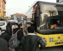 Eyüpsultan’da İETT otobüsü arızalandı, trafik felç oldu