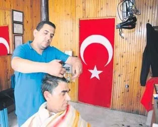 Başını yaktı!