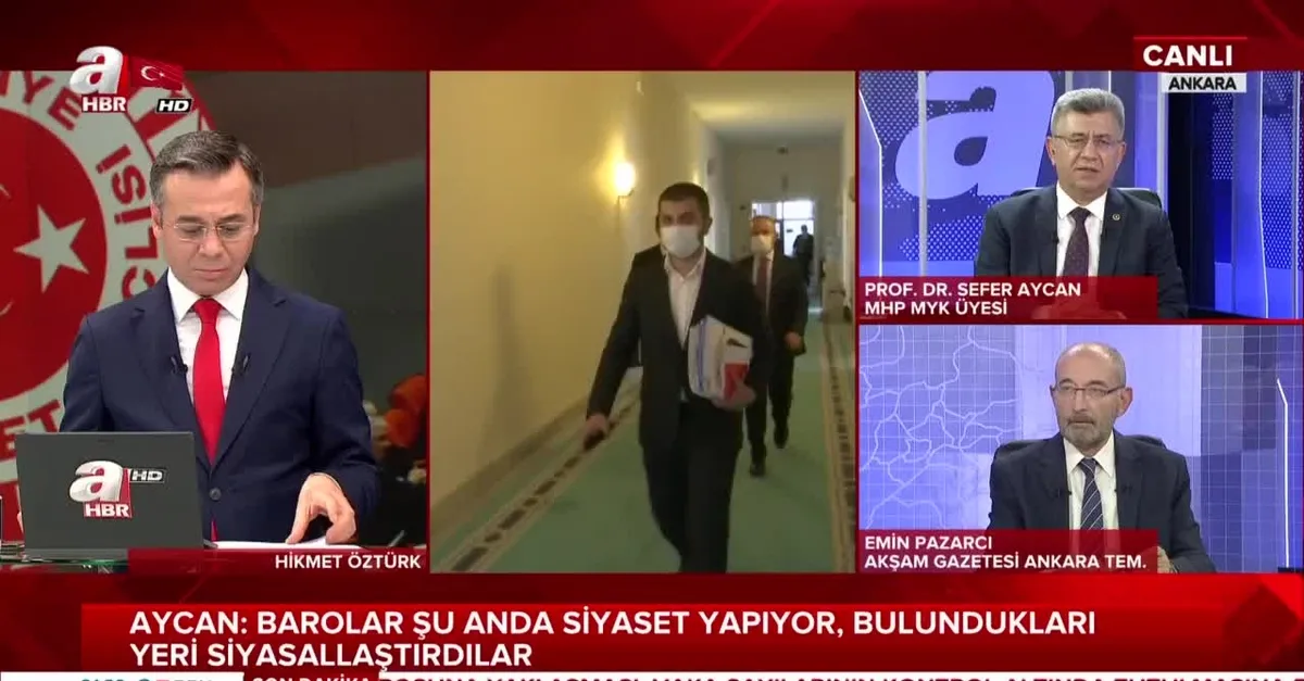 MHP MYK Üyesi Prof. Dr. Sefer Aycan A Haber canlı yayınında açıkladı: Barolar siyaset yapıyor