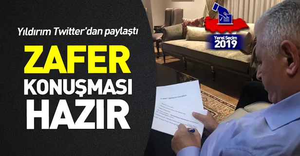Binali Yıldırım konuşmasını hazırladı!