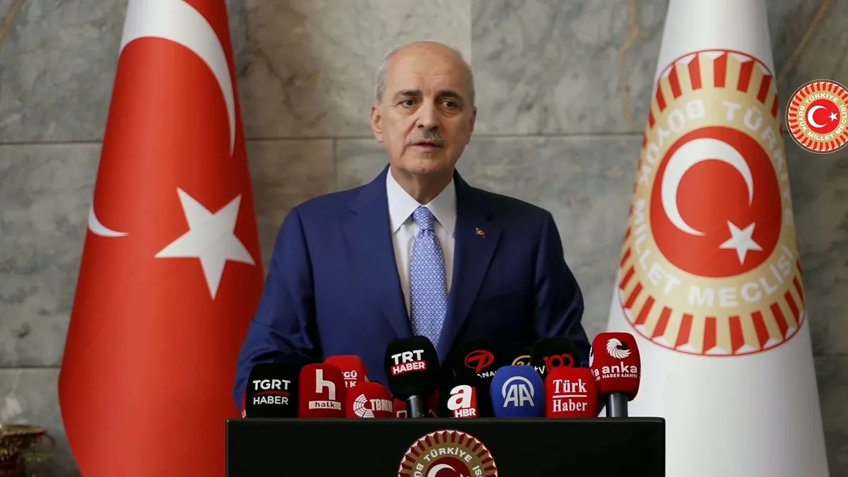 Numan Kurtulmuş'tan Meclis'te Terörsüz Türkiye mesajı: