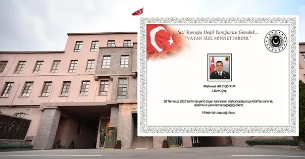 Şırnak'tan acı haber! Kayalıklardan düşen Uzman Çavuş Mehmet Ali Yıldırım şehit oldu