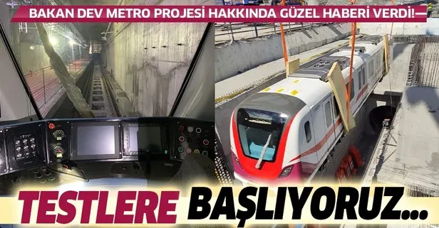 Son dakika: Gayrettepe-İstanbul Havalimanı Metrosu’nda ilk tren raylara indi