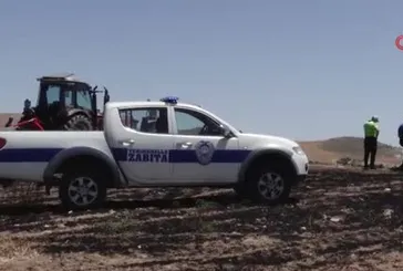 Çöpten çıkan yangın 300 dönümlük ekili araziyi küle çevirdi