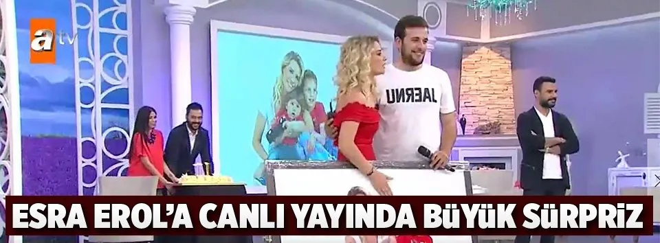 Canlı yayında Esra Erol’a sürpriz