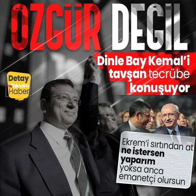 Kemal Kılıçdaroğlundan Özgür Özele Ekrem İmamoğlu uyarısı: Onu sırtından at