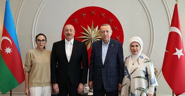 Başkan Erdoğan, Azerbaycan Cumhurbaşkanı Aliyev ile görüştü