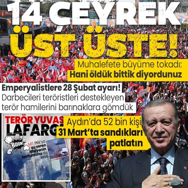 Başkan Erdoğan’dan AK Parti Aydın mitinginde önemli açıklamalar