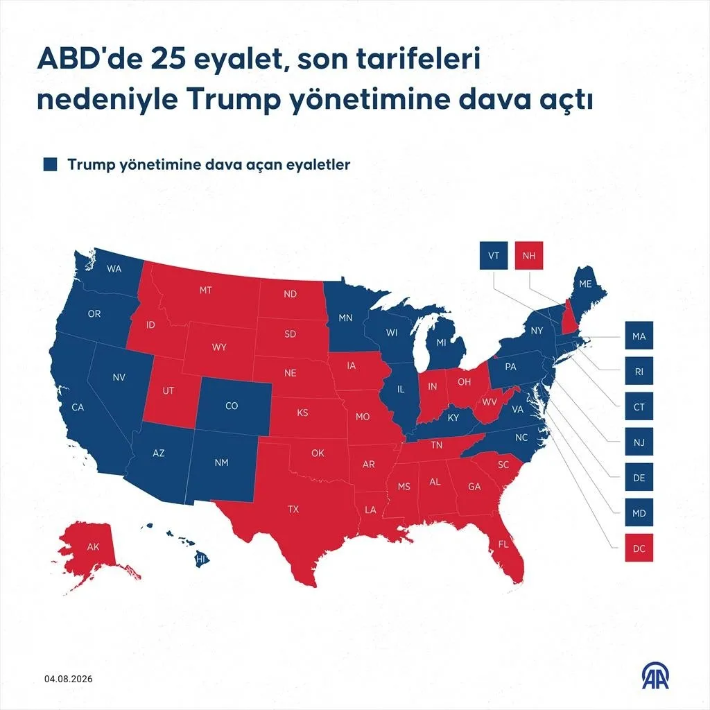 ABD’de 25 eyaletten Trump’ın gümrük vergilerine karşı ortak dava-3