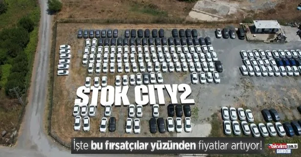 İstanbul’da stoklanan sıfır araçlar dron kamerası ile görüntülendi!
