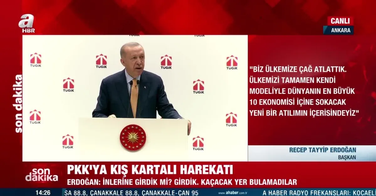 Başkan Recep Tayyip Erdoğan'dan TÜGİK Genel Kurulu'nda önemli açıklamalar: Dün gece inlerine girdik