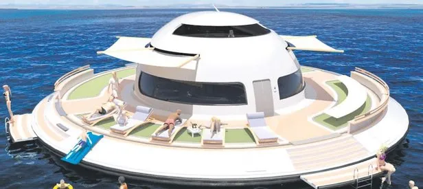 Yüzen UFO!