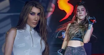 Hande Yener kaş yapayım derken göz çıkardı Allah akıl fikir versin! Koltuk örtüsünden hallice kıyafetiyle görünmeyen yeri yok