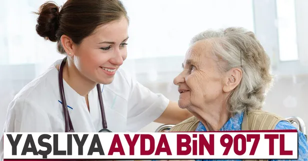 Yaşlıya ayda bin 907 TL