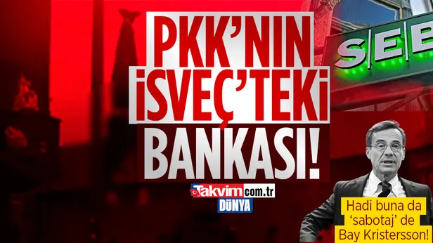 Terör yuvası İsveçte yeni skandal! İsveçin en büyük bankası SEBde PKKnın aktif hesabı var!