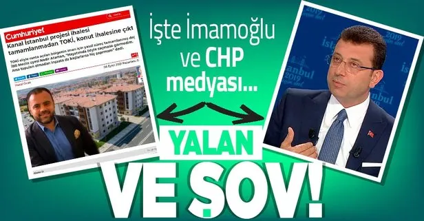 TOKİ’den İBB Başkanı Ekrem İmamoğlu ve CHP yandaşı Cumhuriyet’in ’Arnavutköy Projesi’ iddialarına yalanlama