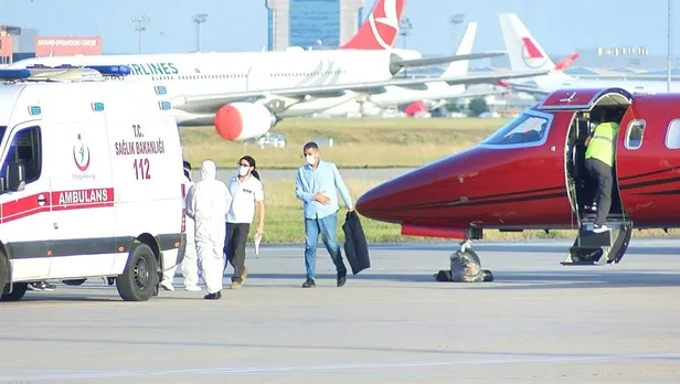 Son dakika: Türkiye'den ambulans uçakla operasyon: Tedavi olmak isteyen hasta Bakü'den İstanbul'a getirildi-4