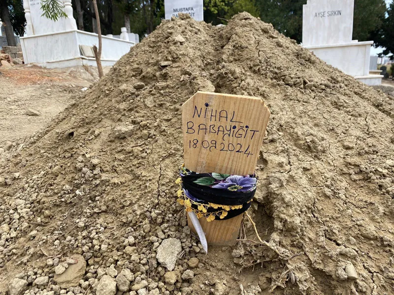 Nihal Babayiğit'in mezarı (İHA)