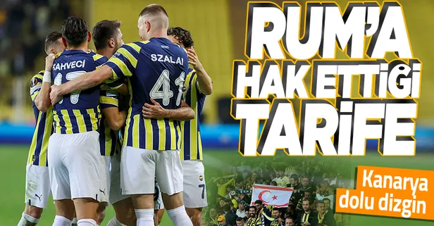 Fenerbahçe evinde AEK Larnaca'yı 2-0'la devirdi!