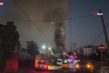 Ümraniye’de mobilya imalathanesi'nde yangın