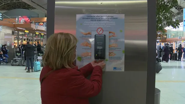 Sabiha Gökçen Havalimanı'nda koronavirüs önlemi! Kırmızı bant uygulamasına geçildi-1
