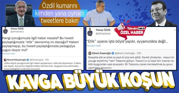 Sözcü yazarı Yılmaz Özdil, Kılıçdaroğlu-İmamoğlu kavgasında tarafını seçti! CHP fondaşlarında 2023 savaşları