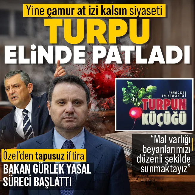 Özgür Özelin turpu elinde patladı | Bakan Gürlekten malvarlığı iddialarına yalanlama: Yasal süreç başlattı