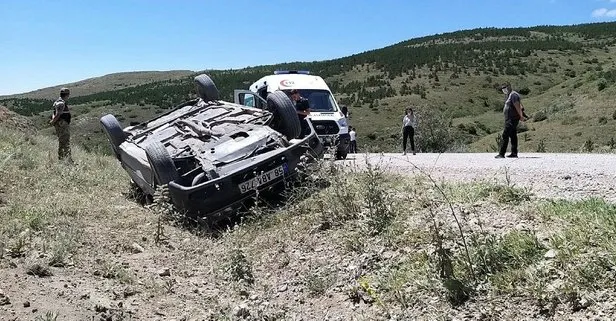 Babasından izinsiz aldığı otomobille şarampole devrildi! Yer: Sivas