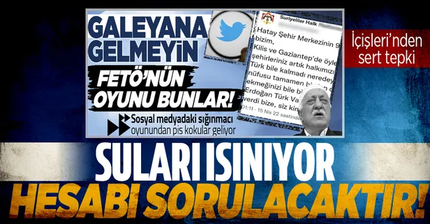 Sosyal medyada 'Suriyeliler Halk Platformu' ile algı yaratmaya çalışanlara İçişleri'nden sert tepki: Hesabı sorulacak