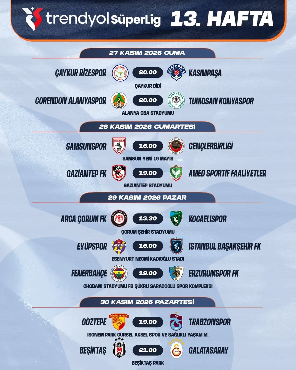 Galatasaray-Fenerbahçe derbisinin tarihi belli oldu: 26 Ekim'de oynanacak-10