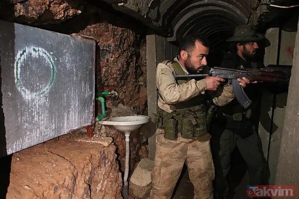 Suriye'den çarpıcı kareler... Tel Rıfat'ta hastane altlarında terör tünelleri! Tuzaklar, ele geçirilen patlayıcılar... - 9