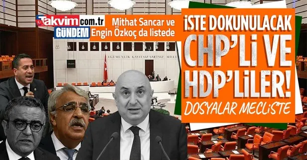 Son dakika: HDP’li Mithat Sancar ve CHP’li Engin Özkoç’un da aralarında bulunduğu 15 milletvekilinin dokunulmazlık dosyaları Meclis’te
