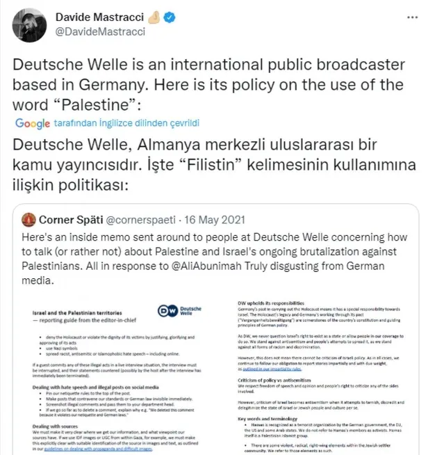 Deutsche Welle, CBC, BBC, Associated Press ve Los Angeles Time'dan çalışanlarına skandal 'Filistin' talimatı: Yok sayın, görmeyin-5