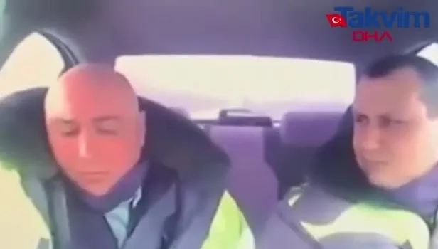 Rusya’da TIR devriye polisine çarptı! Olay anı kamerada
