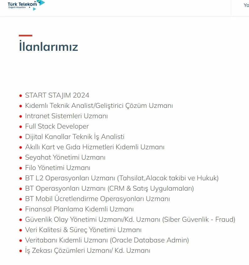 İş Arayanlara Müjde! KPSS Şartsız İŞKUR Türk Telekom'da Yüzlerce Pozisyon Açıldı! İşte Kadrolar Başvuru Şartları-4