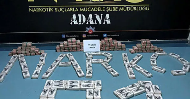 TIR’da 77 kilogram eroin ele geçirildi