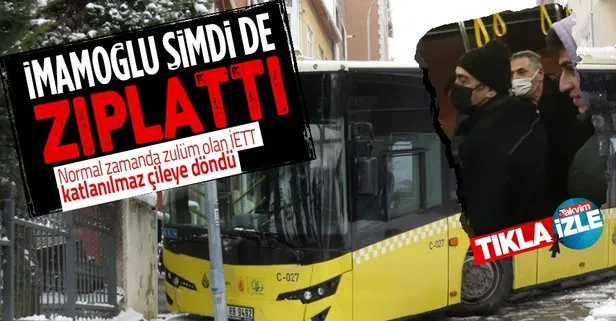 İstanbul’da kar fırtınası! Araçlar yollarda kaldı: İETT otobüsü gidebilsin diye yolcular zıpladı