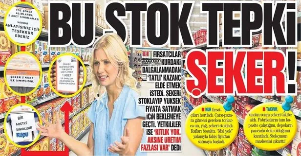 Bu stok tepki şeker!