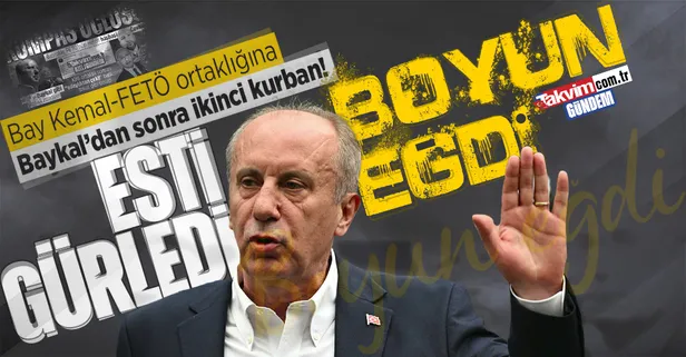 FETÖ-CHP medyasının ortak kumpasına Muharrem İnce boyun eğdi