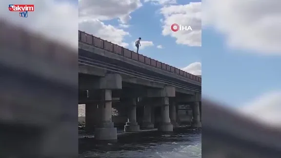 Yahşiyan'da köprüden Kızılırmak'a atlayan genç kayboldu